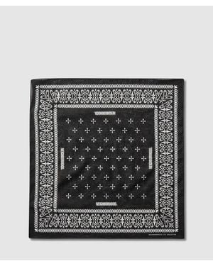 Neighborhood Cross Pattern Bandana - Black