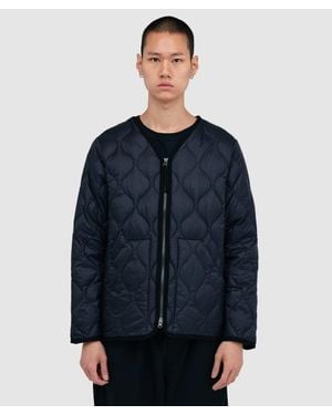 Taion Military V-Neck Soft Shell Jacket - Blue