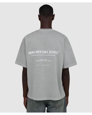 MKI Miyuki-Zoku Design Studio T-Shirt (Pigment Stone - Grey