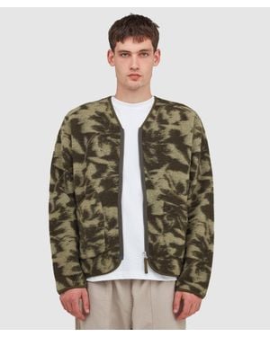 Universal Works Studio Fleece Zip Liner Jacket /Pale - Green