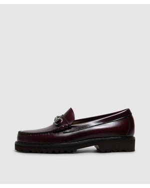 G.H. Bass & Co. 90S Weejun Lincoln Penny Loafer (Wine Lthr - Black