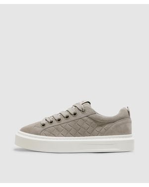 Cleens Ace Suede Sneaker (Greige - Natural