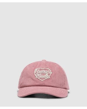 Human Made 6 Panel Corduroy Cap - Pink