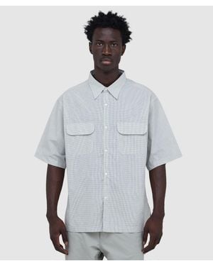 Nanamica Regular Collar Short Sleeve Shirt (Natural - White