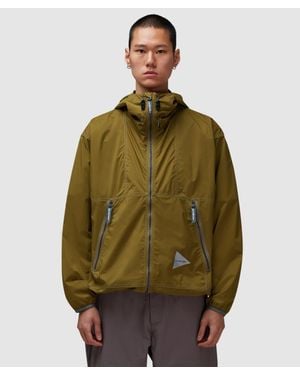 and wander Pertex Wind Jacket - Green