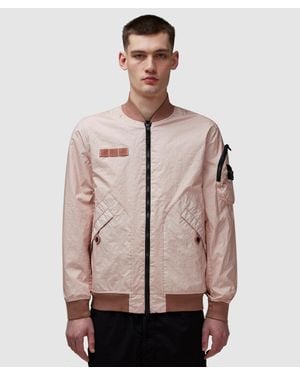 Stone Island Membrana 3L Military Bomber Jacket - Natural