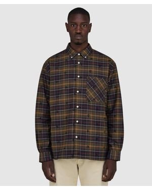 Barbour X A.P.C. Monogram Tartan Shirt (Classic Tartan - Brown