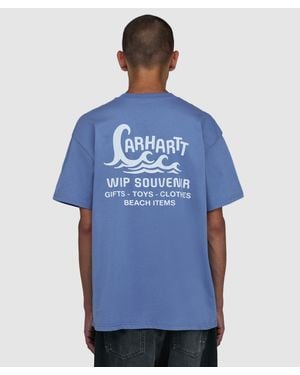 Carhartt Waves T-Shirt (Curacao - Blue