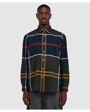 Barbour Renford Oversized Tartan Shirt (Classic Tartan - Blue