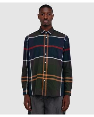 Barbour Renford Oversized Tartan Shirt (Classic Tartan - Blue