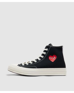 COMME DES GARÇONS PLAY X Converse Single Heart Hi Chuck Ç70 Trainer - Black