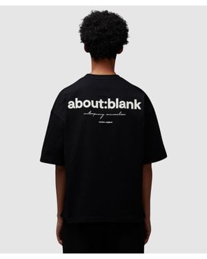 About Blank Box T-Shirt /Ecru - Black