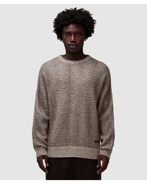Dime Mohair Wave Knit Jumper (Camel - Brown