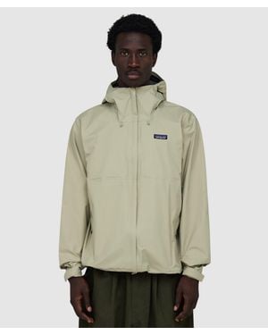 Patagonia Torrentshell 3L Rain Jacket (Weathered Stone - Green