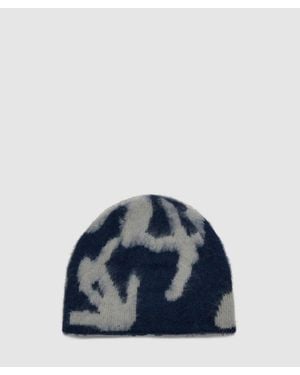 Gramicci Mohair Burly Runningman Beanie (Midnight - Blue