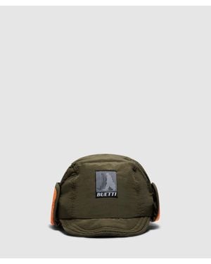 Bubetti Downfilled Nylon Trapper Hat - Green