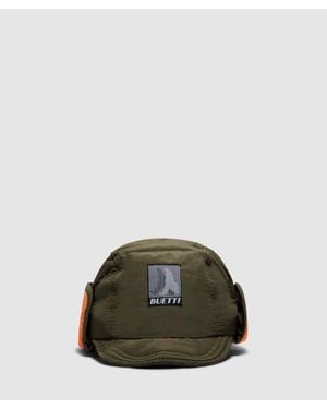 Bubetti Downfilled Nylon Trapper Hat - Green