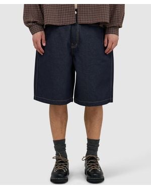 Estudio Niksen Half-Dart Raw Denim Short - Blue