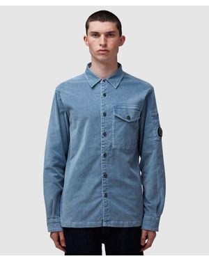 C.P. Company Corduroy Lens Overshirt ( - Blue