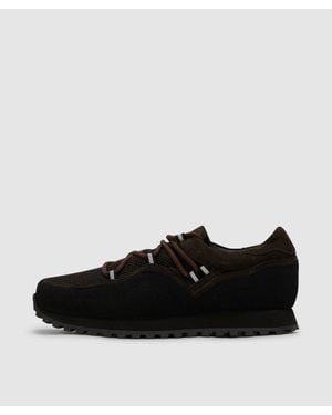 Tarvas Bather Recycled Suede Sneaker - Black