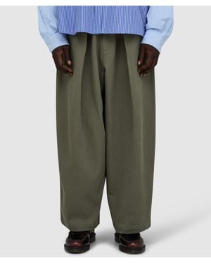 Estudio Niksen Big Fold Balloon Pant (Khaki - Green