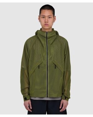 Goldwin Tonalith Mesh Hooded Jacket (Usuyanagi - Green