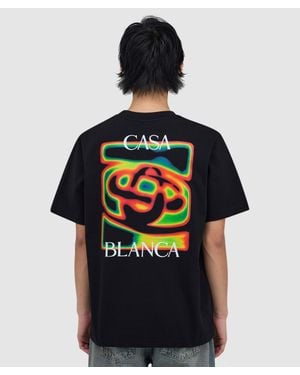 CASABLANCA Heat Map T-Shirt - Black