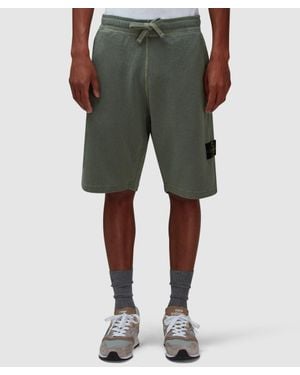 Stone Island Mafile Sweat Short (Musk - Green