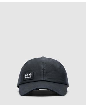 Barbour X A.P.C Tartan Wax Cap (Dark - Black