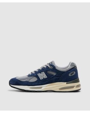 New Balance Miuk 991V2 Sneaker (Insignia Alloy - Blue