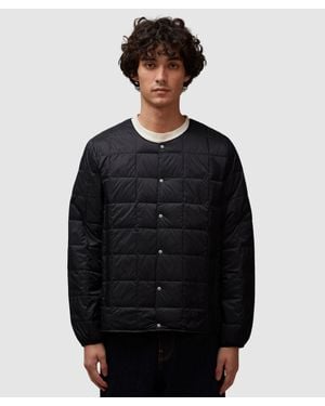 Taion Crewneck Button Down Jacket - Black