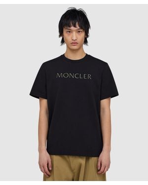Moncler Linear Logo T-Shirt - Black