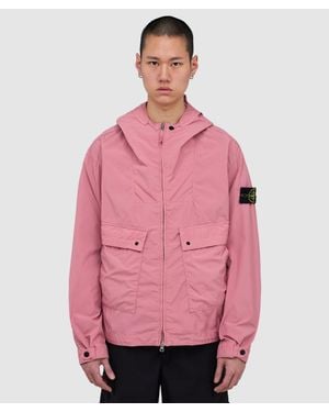 Stone Island Light Compact Touch Poly-Tc Short Parka (Oleander - Pink