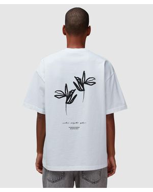 MKI Miyuki-Zoku Ink Flower T-Shirt - White