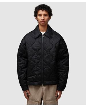 Cole Buxton Quilted Ripstop Overshirt - Black