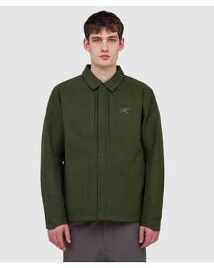 Arc'teryx Sawyer Wool Overshirt (Tatsu Heather - Green