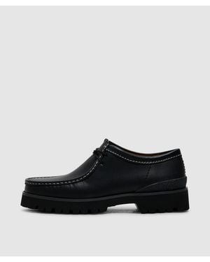 Clarks Wallabee Yukon Shoe Leather - Black