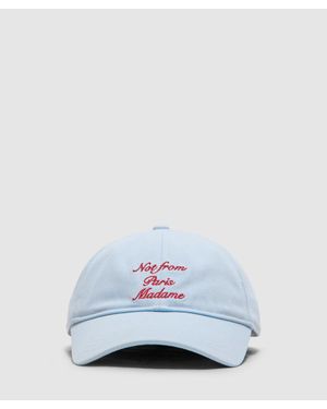 Drole de Monsieur Calligraphy Slogan Cap (Light - White