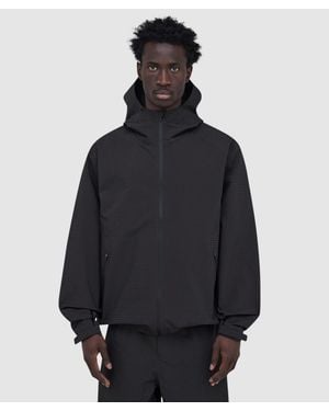 Hiking Patrol Waypoint Ripstop Hooded Jacket (Charcoal - Blue