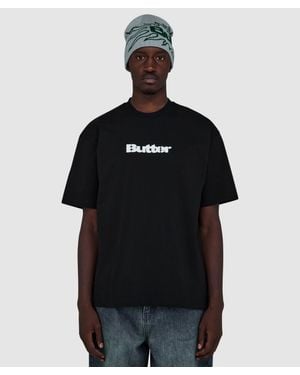 Butter Goods Stencil Logo T-Shirt - Black