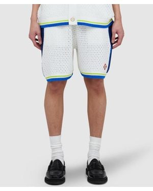 CASABLANCA Crochet Short - Blue