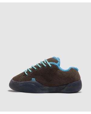 ERL Suede Vamp Skate Trainer (Electric - Black