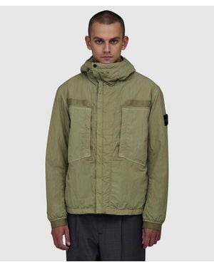 Stone Island Warp Rib Nylon-Tc Jacket - Green