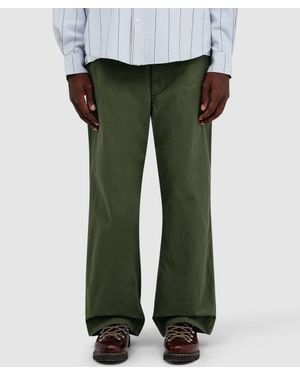 Beams Plus Mil Herringbone Pant - Green