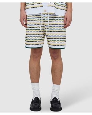 CASABLANCA Tuck Stitch Short - Blue