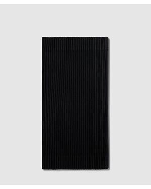 Homme Plissé Issey Miyake Pleats Tube Neck Scarf ( - Black