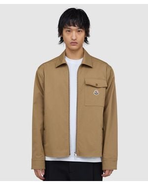 Moncler Canvas Zipped Overshirt - Natural