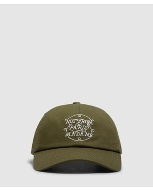 Drole de Monsieur Braids Slogan Cap (Kaki - Green