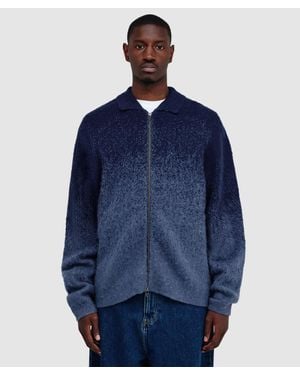 Dime Mohair Double Zip Jacket (Midnight - Blue