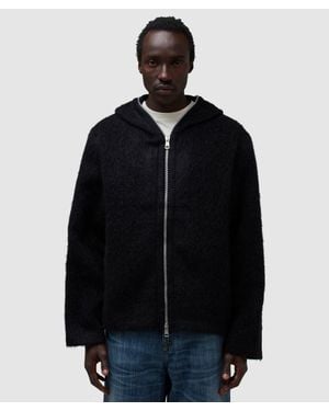 Our Legacy Relaxed Hairy Wool Full-Zip Jacket - Black